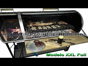 Modelo XXL parrillas de tambor o chulengo es rodante con fogonero incorporado