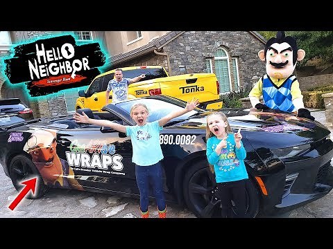 Scavenger Hunt for Our Stolen Car! What Did Hello Neighbor Do???