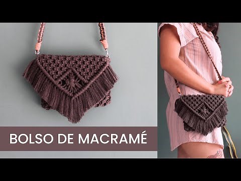 Tutorial bolso de macramé fácil - Macrame crossbody tutorial