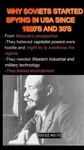 Why did the Soviets initiated spying on USA. #coldwar #history