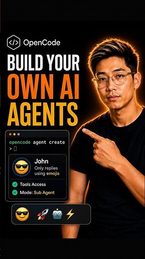 OpenCode Lets You Build Your Own AI Agents 🤯