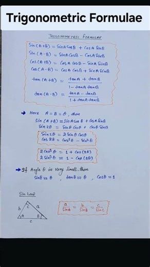 Trigonometric Formulae|Trigonometric Quadrant Graph| #education #mathstricks #maths #mathematics