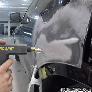 Aluminum is becoming more and more common on vehicles today. Check out the process of repairing an aluminum door on a Infiniti FX35. If this video or any of my other content has brought you any value, please share with your friends and favorite groups. Your shares, likes and comments is the fuel that drives me to keep creating more content! Thank you and Merry Christmas! | BluecollarKyle