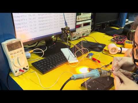 Lab 7: Temperature Monitoring System with Arduino & MAX6675 (Blinking Bulb at 75°C)