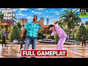 GTA Vice City Definitive Edition Full Game Walkthrough 100% (All Missions) No Commentary