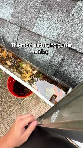 Gutter Cleaning: The Most Satisfying Unclogging
