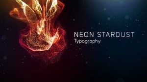 Neon Stardust Typography (Widescreen Version) | Renderforest