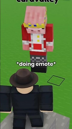 Minecraft player trolls Roblox player. 😂