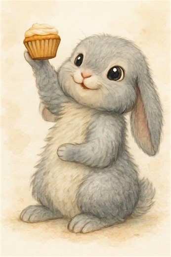 What Bunny Eats: Cupcake 🧁🐰 #rabbit #bunny #cute #funny #cutebunny #animals #cuteanimals