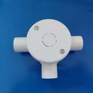 [Hot Item] Electrical Plastic Conduit Circular PVC Fireproof Tee Box Junction Box