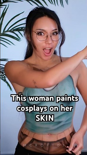 Unified Lara Croft edition #cosplay #tombraider #bodypaint