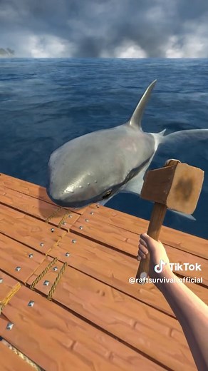 Surviving Two Sharks in a Game of Raft Building | Ocean Nomad Challenge