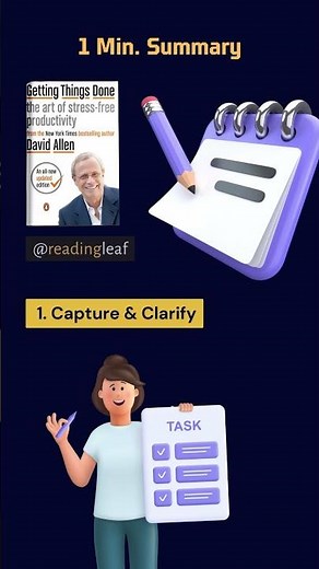 1 Minute Summary: Getting things done by david allen