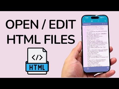 How To Open & Edit HTML Files On iPhone