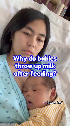 134K views · 1.7K reactions | Why do babies throw up milk after feeding??? #baby #newborn #momlife #newmomlife #fypシ゚ #boholgirl | Bohol Girl | Facebook