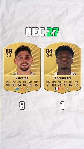 VALVERDE vs TCHOUAMENI in UFC 26 😱🔥 FIFA 18 - FC 26 #fifa #fc26 #football