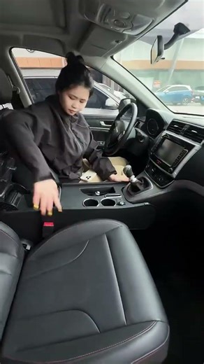 Enhance Your Ride: Central Armrest Box Modification with Wireless Charging#gadgets #shorts