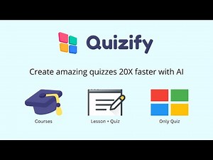 Create Amazing Quizzes 20X Faster with Quizify | Quizify Demo