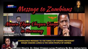 361K views · 12K reactions | Zambia Prophecy Over Edgar Chagwa Lungu's Demise to the Zambian Government, the People, by Bro. Joshua Iginla , Listen Carefully Zambia  Hakainde Hichilema and Edgar Chagwa Lungu | Lily Mutamz Tv | Facebook
