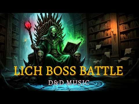 Necromancer's Final Stand | Lich Boss Battle & Dark Magic Ambience | D&D Music