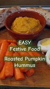 Easy Roasted Pumpkin Hummus | Self-Sufficient Recipe