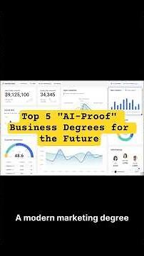 Top 5 "AI-Proof" Business Degrees for the Future #studyabroad #highereducation #business #bba #mba