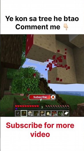 Exploring the Red Mushroom Tree in Minecraft! 🍄🌲 #minecraft #minewithneha #gaming