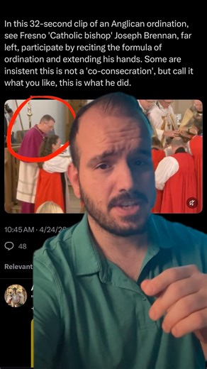 Catholic Bishop Consecrates Anglican Ordination!?