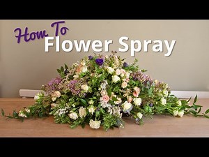 Making a Funeral Flower Spray Arrangement - How to Casket Spray