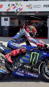 First laps around the Mandalika track in 2023 completed ✔️ #MonsterYamaha | #MotoGP | #IndonesianGP | Yamaha MotoGP