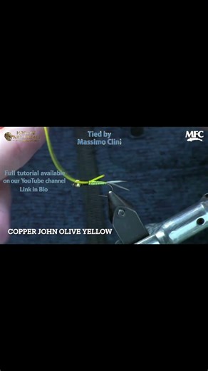 Copper John Olive Yellow #flytyingtutorial #fishing #flytying