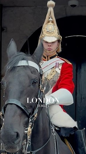 ROYAL GUARD CALMY ENFORCE BOUNDARIES 💂| Horse Guards, Royal guard, Kings Guard, Horse, London