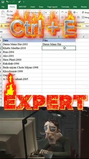 Beginner vs Expert 🔥 Extract Film Name in Excel Without Typing One by One | Office Excel Pro