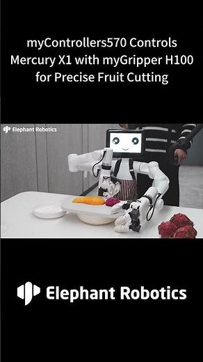 Mercury X1 | Explore how the #exoskeleton controller powers the #humanoidrobot for fruit cutting #ai