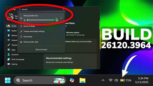 【Beta 正式进入 24H2】微软今天发布 Windows 11 最新版 Build 26120.3964 系统更新：新设置AI代理、新任务栏电池图标...