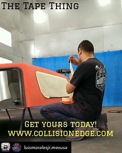 437K views · 75 reactions | We love seeing people like @Luis moralesjr.mexusa use our Tape Thing. We made it to make paint prep easier! Holds your tape, razor blade, scuff pad, blower and rags...an all in one preppin weapon...#thetapething www.collisionedge.com | Collision Edge | Facebook