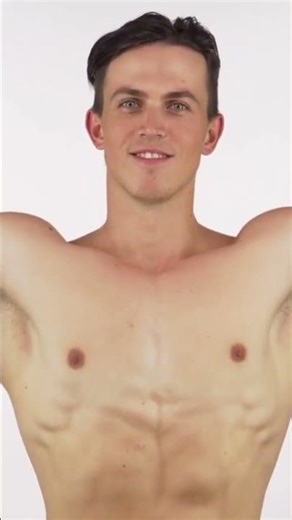 confident athletic men flexing in the gym #gym