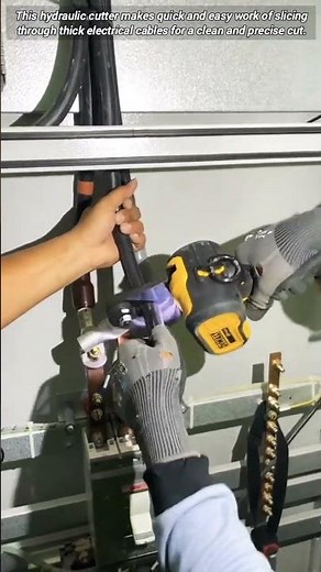 The hydraulic cable cutter.