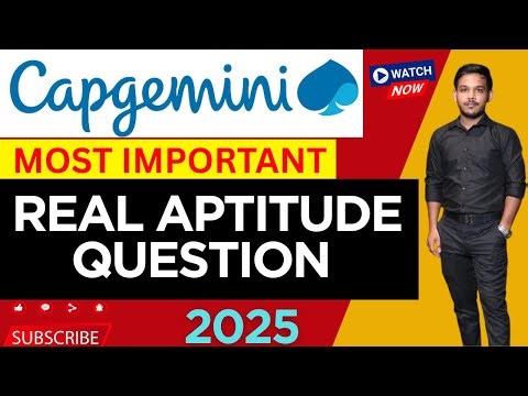 Capgemini Real Aptitude Question #capgemini #aptitudetest