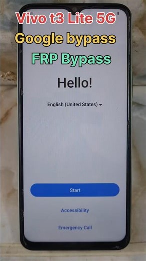 vivo t3 Lite 5G FRP Bypass | Vivo t3 Lite Google bypass #frpunlock #googlebypass #hardwork