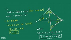 Draw a pentagon CDEFG. Draw diagonals through E. In how many tr... | Filo