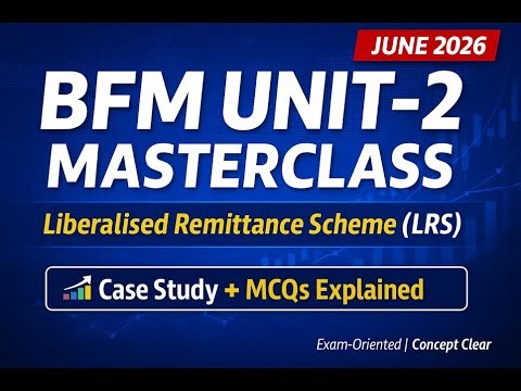 🔥CAIIB JUNE 2026 BFM Unit 2 MASTERCLASS |Case Study + MCQS Explained ||Liberalised Remittance Scheme
