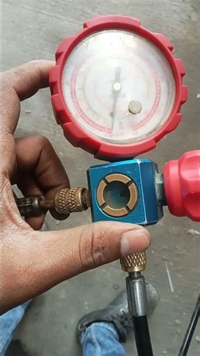 AC piping work outdoor unit installation with vacuum gas released in Noida Delhi NCR #2026short #ac