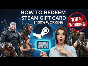 how to redeem steam gift card|| steam wallet code.