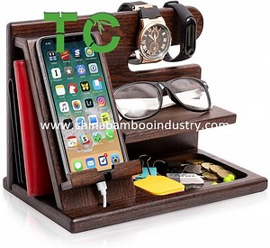 [Hot Item] Hotselling Wood Phone Docking Station Nightstand Organizer