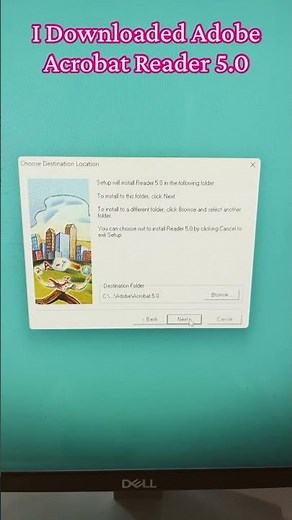 I Downloaded Adobe Acrobat Reader 5.0 #adobe #acrobat #reader #download #windows #youtube #shorts