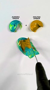 237K views · 3.6K reactions | Watch Aurora Green and Molten Amber Mixed Together! #fblifestyle #ColorMixing #satisfying | Art Craft Blend | Facebook