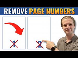 How to Remove Page Numbers in Word (All Pages + First Page Only)