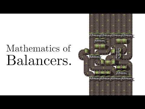 Factorio - Mathematics of Balancers.