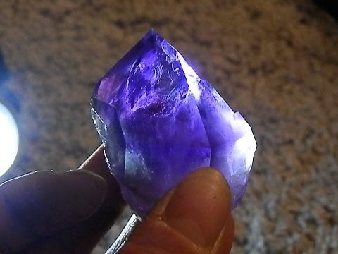Digging amethyst crystals at a new location near Jackson's Crossroads, Georgia Crystal Digger